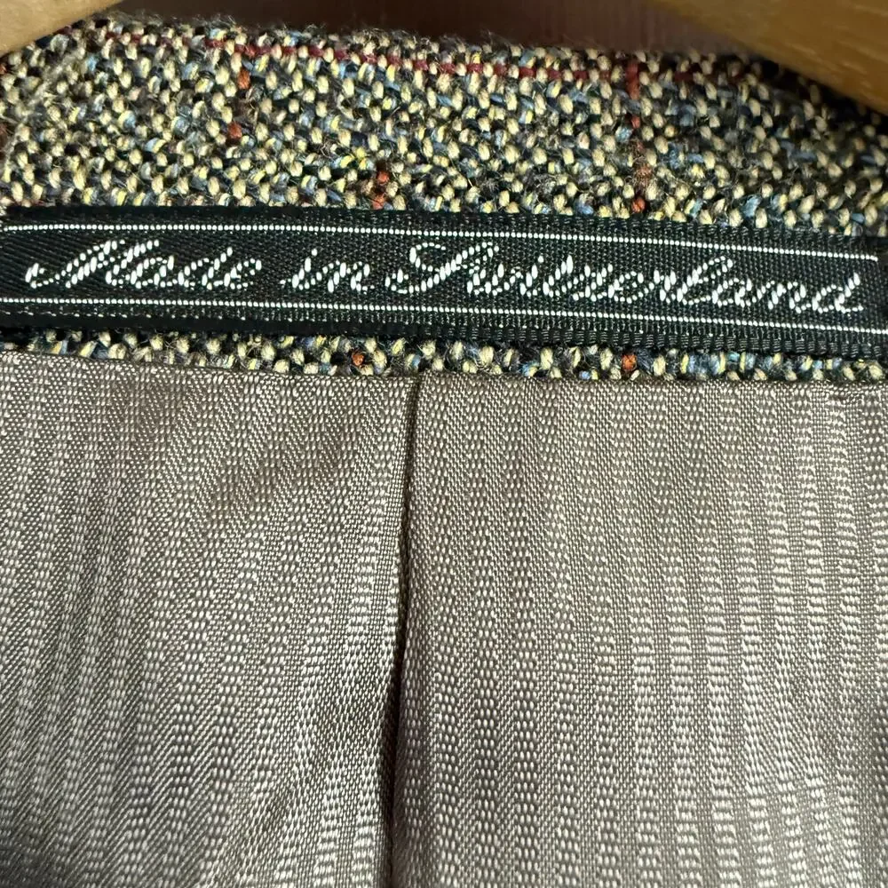 ERMENEGILDO ZEGNA Soft Wool Light brown glen plaid Blazer Sports Coat 54 / 48 R